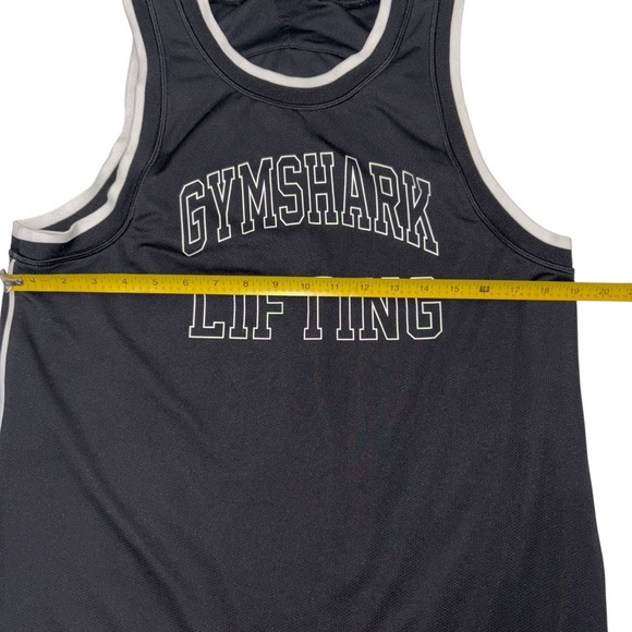 Gymshark Black Athletic MESH Tank Top Sz Small - Picture 6 of 10